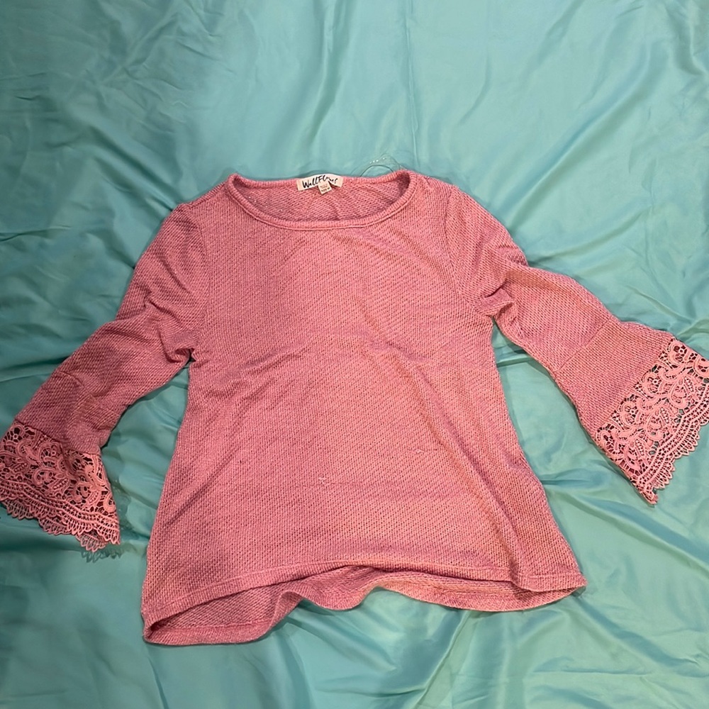 pink wallflower knitted sweater